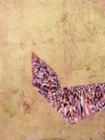 UNTITLED, 2011 gouache gold leaf on canvas oil