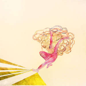 ONCE UPON A TIME... II, 2013 watercolor on paper gold leaf 22 karat